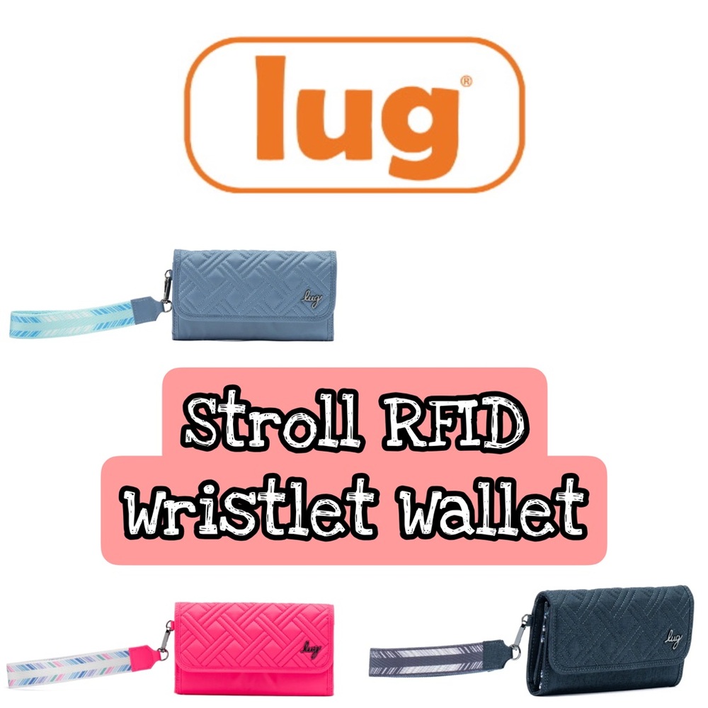 Lug Stroll RFID Wristlet Wallet NWT